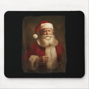 Tapis De Souris Noël Funky Trump Santa Claus Retro Vintage