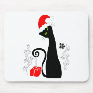 Tapis De Souris Noël moderne Kitty