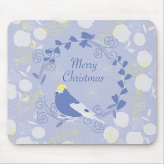 Tapis De Souris noël, noël, oiseau, fleurs, nature, p