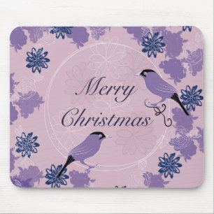 Tapis De Souris noël, noël, oiseau, fleurs, nature, p