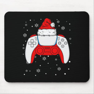 Tapis De Souris Noël Père Noël Gamer Contrôleur Garçons Enfants Ad