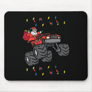 Tapis De Souris Noël Père Noël Monster Camion Xmas Garçons Enfants