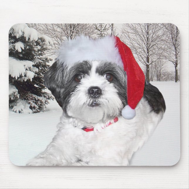 Tapis De Souris Noël Shih Tzu (Devant)