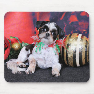 Tapis De Souris Noël - Shih Tzu - Chin Ching