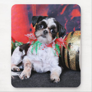 Tapis De Souris Noël - Shih Tzu - Chin Ching