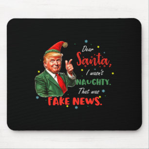 Tapis De Souris Noël Trump Cher Père Noël Fake News Drôle Xmas Tr