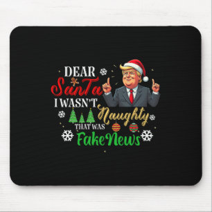 Tapis De Souris Noël Trump Cher Père Noël Faux News Drôle Noël Moi