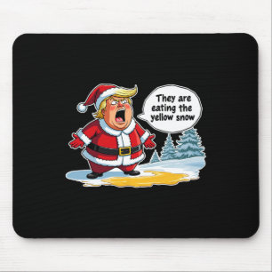 Tapis De Souris Noël Trump Père Noël Ils Mangent Le Ye