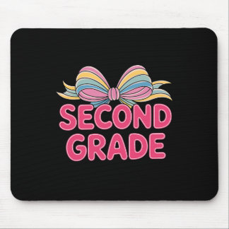 Tapis De Souris Nœud Coquette de Deuxième Année Enseignants Retour