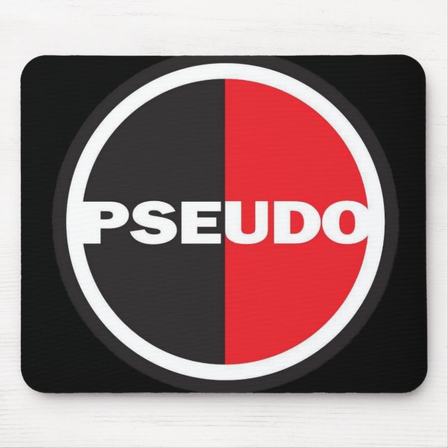 TAPIS DE SOURIS NOIR avec le pseudo logo (Devant)