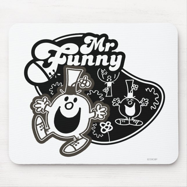Tapis De Souris Noir & Blanc M. Funny (Devant)
