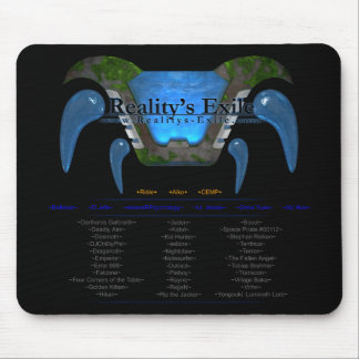 Tapis De Souris Noir de Mousepad de l'exil de la réalité