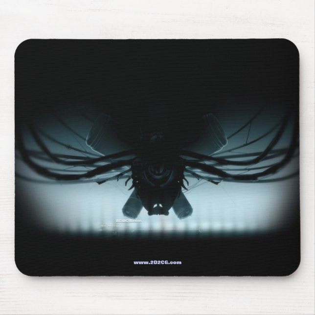 Tapis De Souris Noir de Mousepad de truc (Devant)