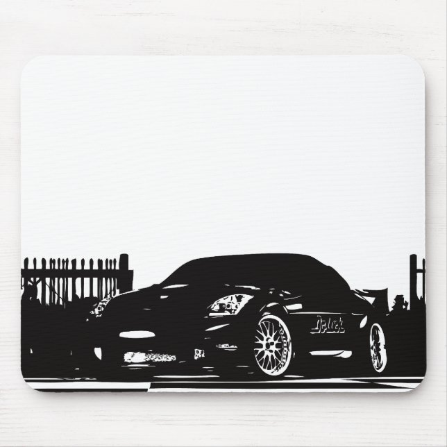 Tapis de souris noir de Nissan 350Z (Devant)