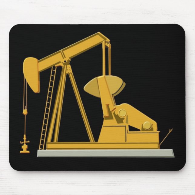 Tapis De Souris noir de pumpjack (Devant)