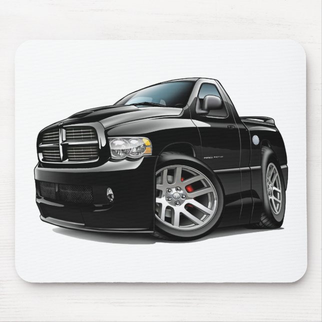 Tapis De Souris Noir de RAM de Dodge SRT10 (Devant)
