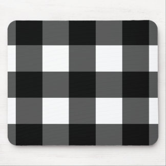 Tapis de souris noir et blanc de contrôle de