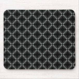 Tapis De Souris Noir et blanc Haute Ville Élégance Mousepad