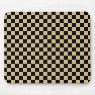 Tapis De Souris Noir et Tan Checkered