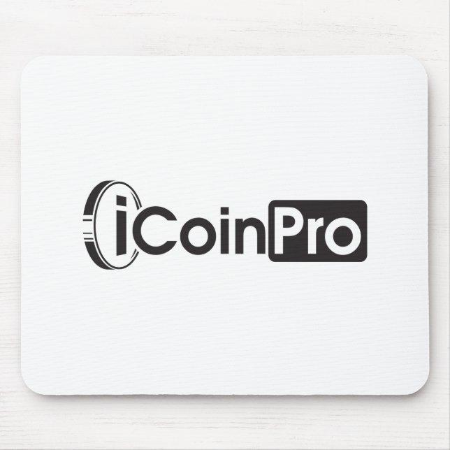 Tapis De Souris Noir iCoinProLogo (Devant)