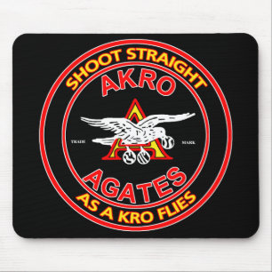 Tapis De Souris Noir Mousepad d'agate d'Akro