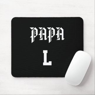 Tapis de Souris Noir Personnalisé – Fête des Pères