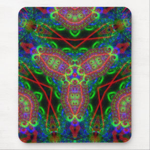 Tapis De Souris Noir psychédéliqueLiTe