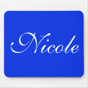Tapis De Souris Nom Customisé Royal Blue