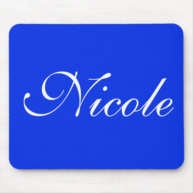 Tapis De Souris Nom Customisé Royal Blue (Devant)