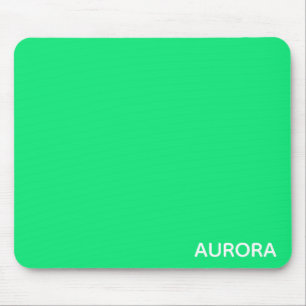 Tapis De Souris Nom de couleur verte Aurora