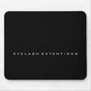 Tapis De Souris Nom de marquage à chaud de Minimal Black White