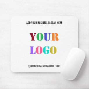 Tapis De Souris Nom de médias sociaux promotionnels de logo d'entr