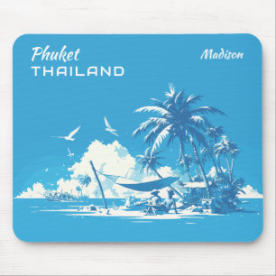 Tapis De Souris Nom et texte personnalisés Phuket Thaïlande