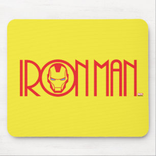 Tapis De Souris Nom Iron Man Art Déco