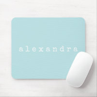 Nom minimaliste simple Design Aqua Pastel personna