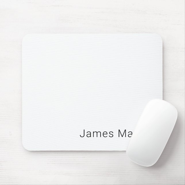 Tapis De Souris Nom modifiable minimal simple ou autre texte (Avec souris)