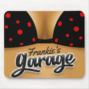 Tapis De Souris Nom personnalisé Bikini Babe Girl Man Cave Garage