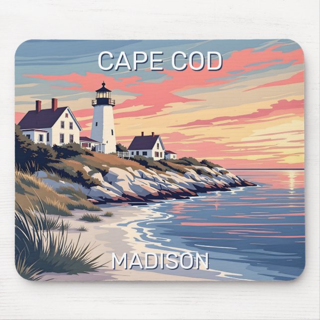 Tapis De Souris Nom personnalisé Cape Cod Massachusetts (Devant)