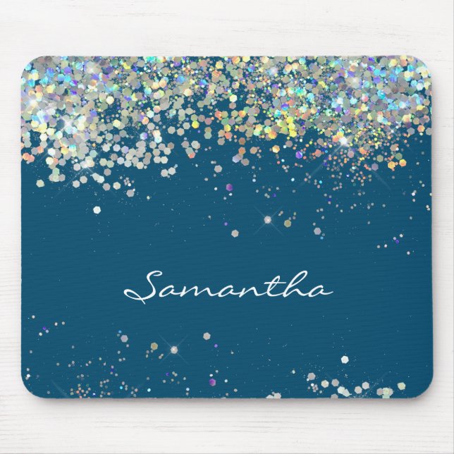 Tapis De Souris Nom personnalisé de la fille de parties scintillan (Devant)