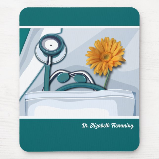Tapis De Souris Nom personnalisé Docteur Appréciation Cadeau (Devant)