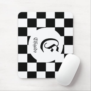 Tapis De Souris Nom personnalisé du joueur d'échecs initial