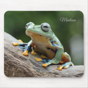 Tapis De Souris Nom personnalisé Frog Souris Pad