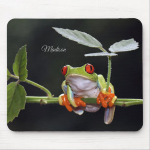Tapis De Souris Nom personnalisé Frog Souris Pad