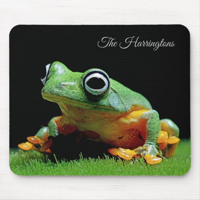 Tapis De Souris Nom personnalisé Grenouille (Devant)