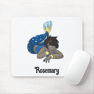 Tapis De Souris Nom personnalisé Lady mermaid