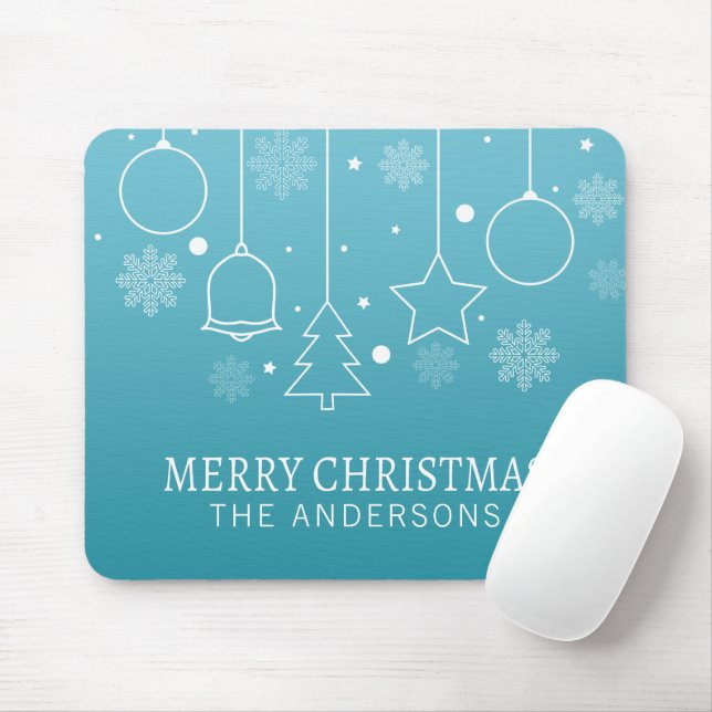 Tapis De Souris Nom personnalisé personnalisé personnalisé Noël |  (Avec souris)