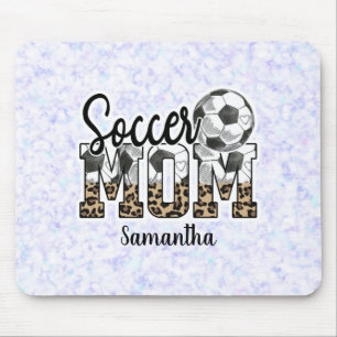 Tapis De Souris Nom personnalisé Soccer Maman Fête des mères
