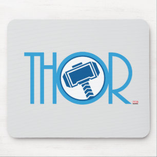 Tapis De Souris Nom Thor Art Déco