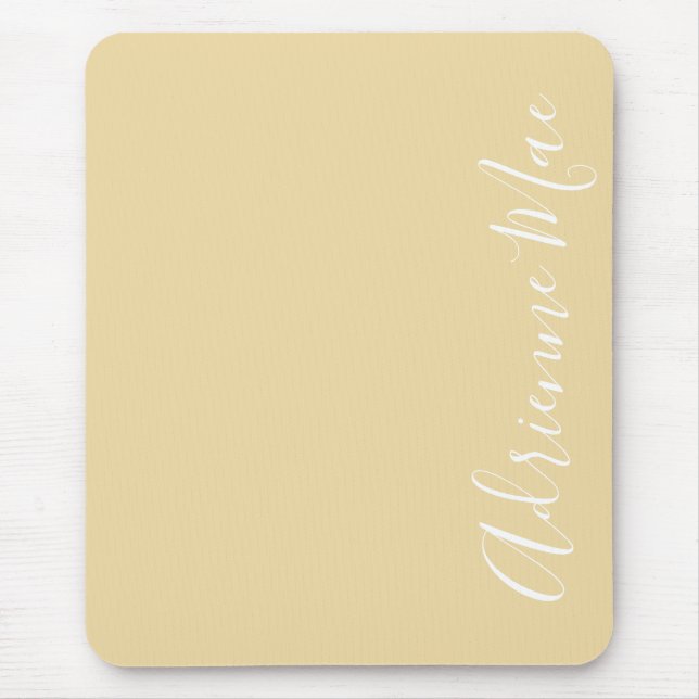 Tapis De Souris Nom tout simplement élégant Sunlight Ivory Personn (Devant)