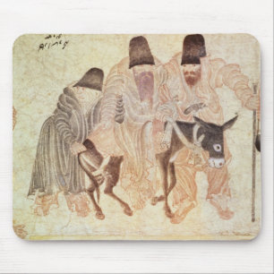 Tapis De Souris Nomades mongols avec un âne, XVème siècle